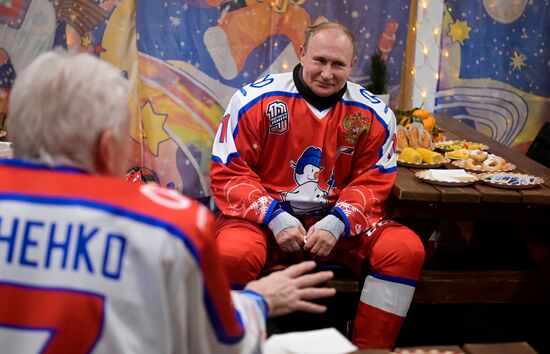 Russia Putin Ice Hockey