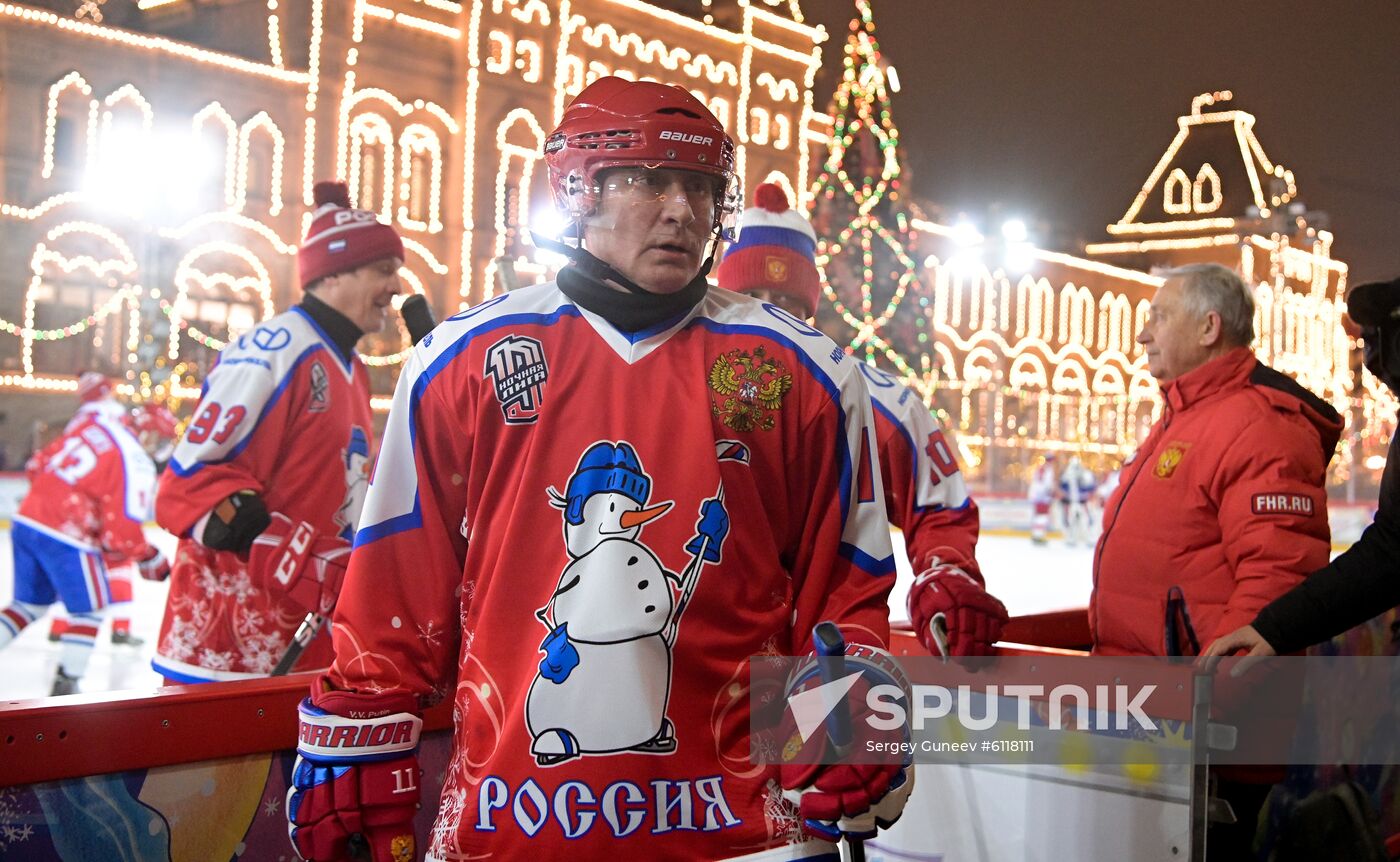 Russia Putin Ice Hockey