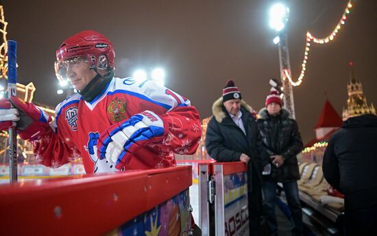 Russia Putin Ice Hockey