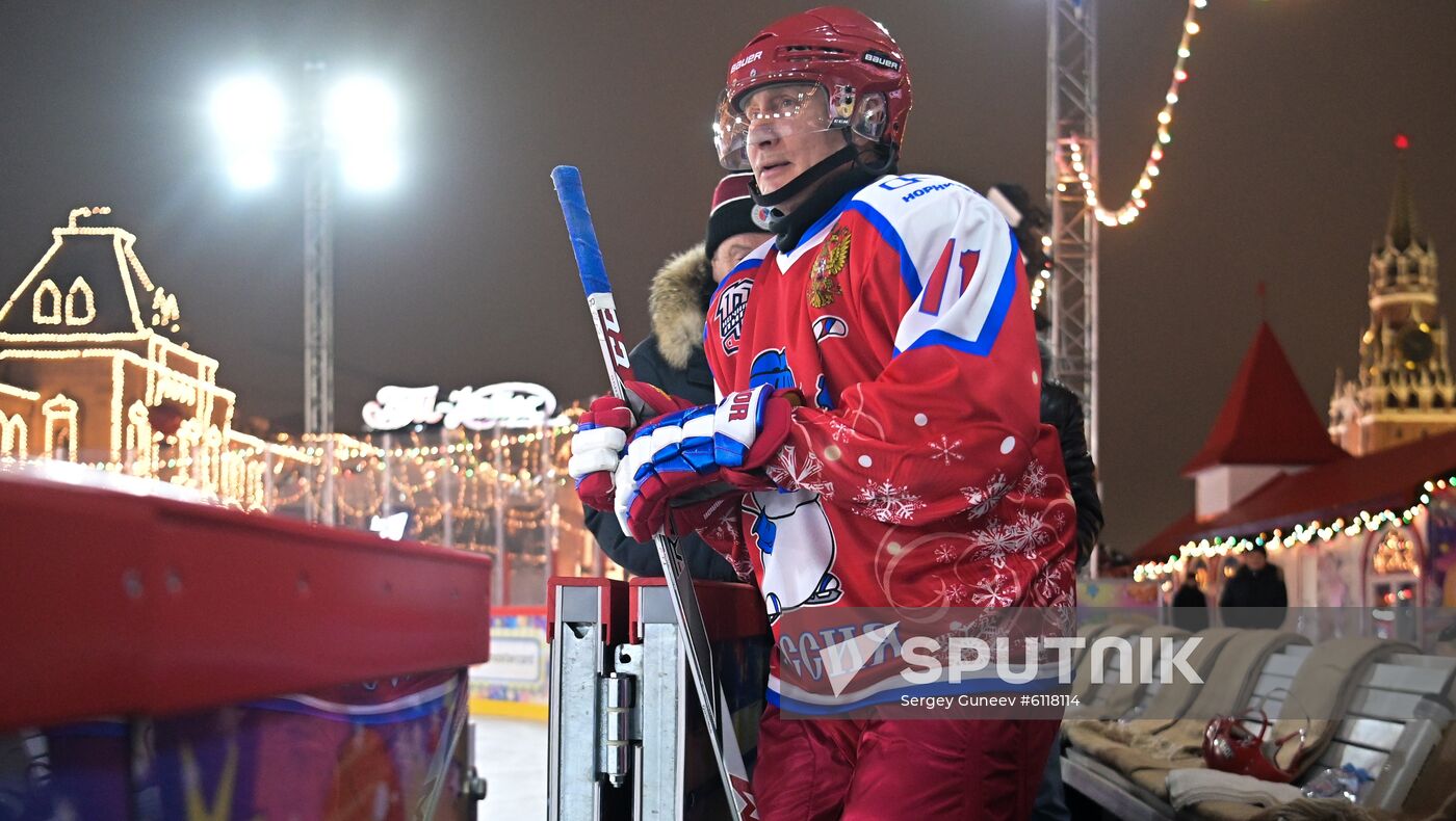 Russia Putin Ice Hockey