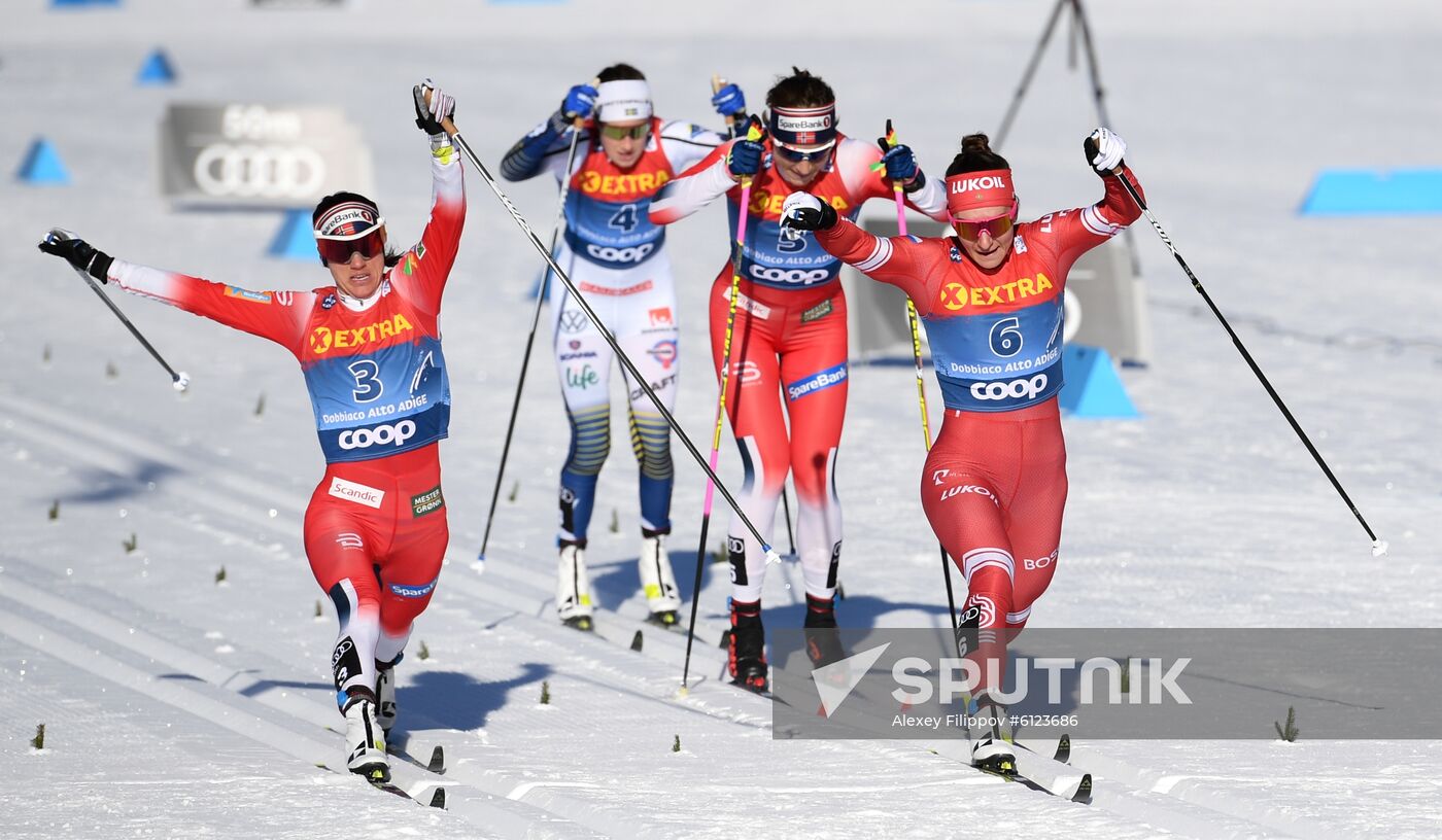 Italy Cross-Country Tour de Ski Women Pursuit Racing