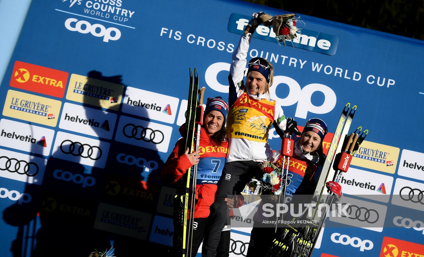 Italy Cross-Country Tour de Ski Women Mass Start