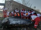 In this handout photo released by Iranian Red Crescent Society (IRCS), people work at the site of the Ukraine International Airlines' Boeing 737-800 passenger plane crash in the vicinity of the town of Parand, outside Tehran, Iran. The plane which was bound for Ukraine's capital of Kiev with almost 170 people on board, crashed earlier in the day shortly after take-off from Imam Khomeini International Airport. All passengers and crew lost their lives in the crash incident. Editorial use only, no archive, no commercial use. Location: Iran, Tehran. Iran Ukraine Plane Crash