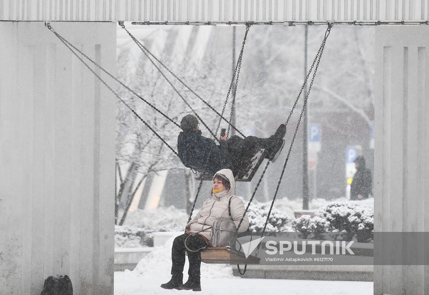 Russia Moscow Winter