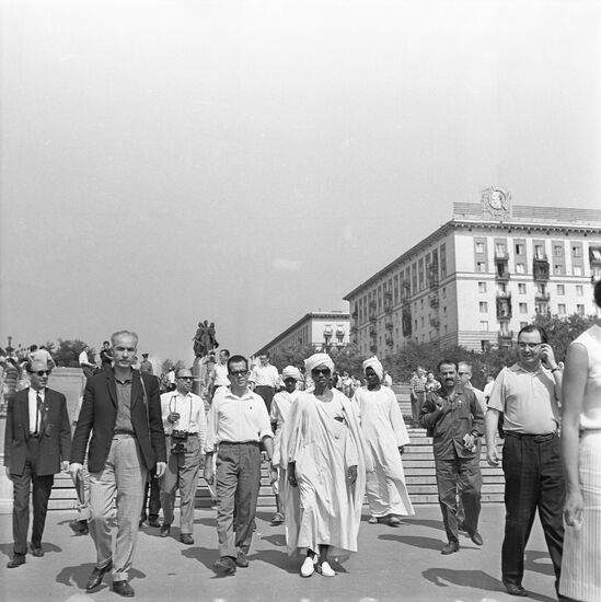 Trade union delegation of Arab countries visits USSR