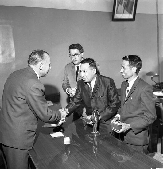 Delegation of Nepalese-Soviet cultural association visits USSR