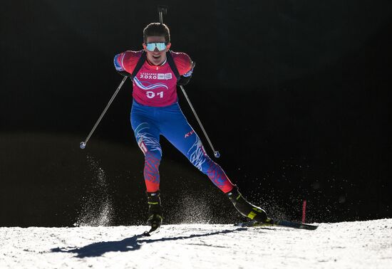 Switzerland Youth Olympic Games Biathlon Men Sprint