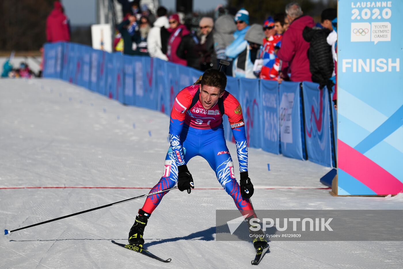 Switzerland Youth Olympic Games Biathlon Men Sprint