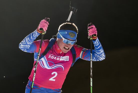 Switzerland Youth Olympic Games Biathlon Men Sprint