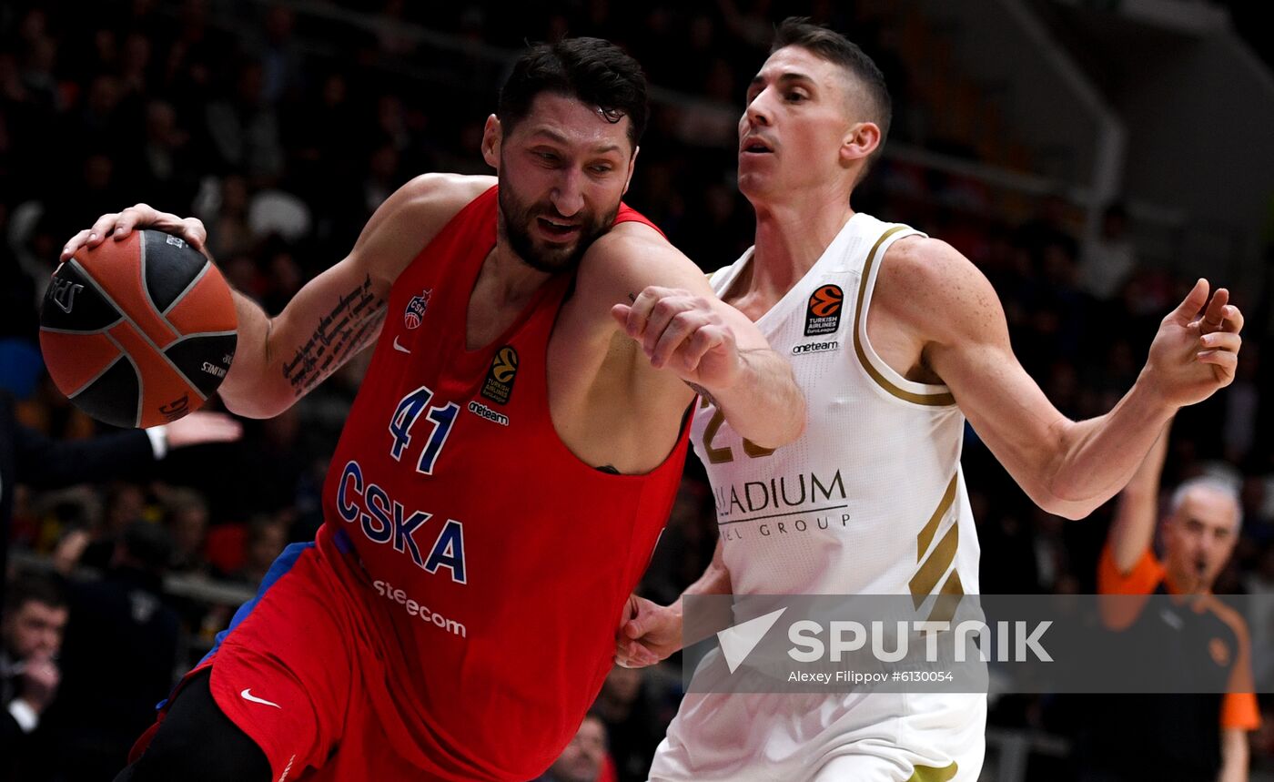 Russia Basketball Euroleague CSKA - Real