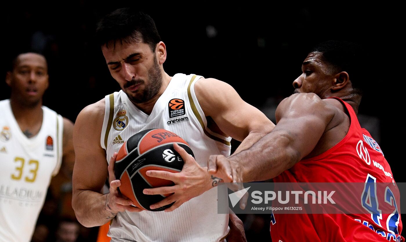 Russia Basketball Euroleague CSKA - Real