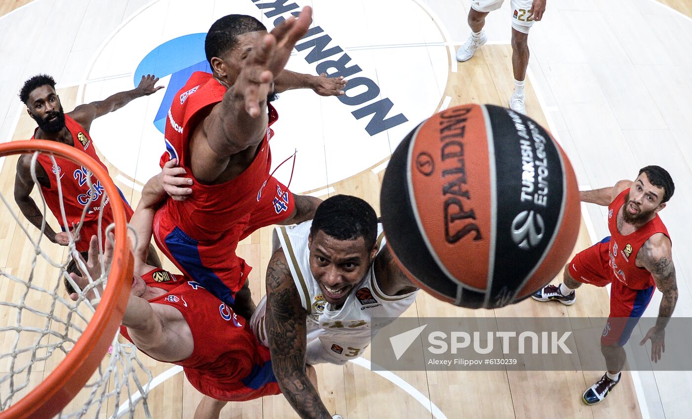 Russia Basketball Euroleague CSKA - Real
