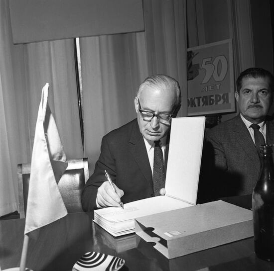 Communist Party of Chile delegation in Moscow
