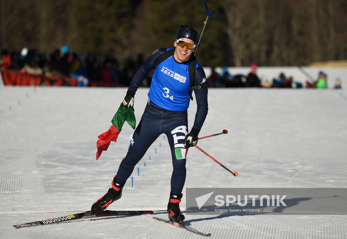 Switzerland Youth Olympic Games Biathlon Mixed Relay