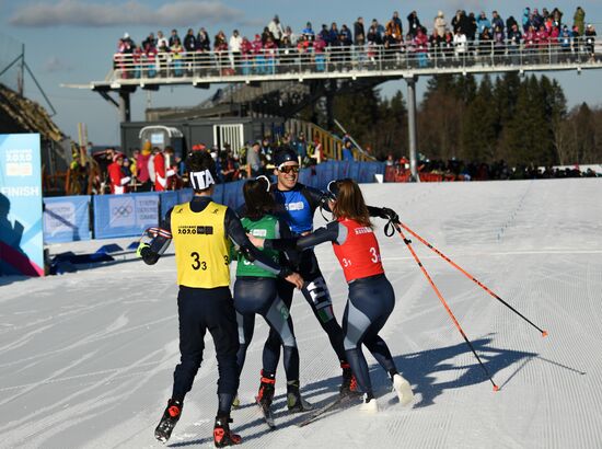 Switzerland Youth Olympic Games Biathlon Mixed Relay