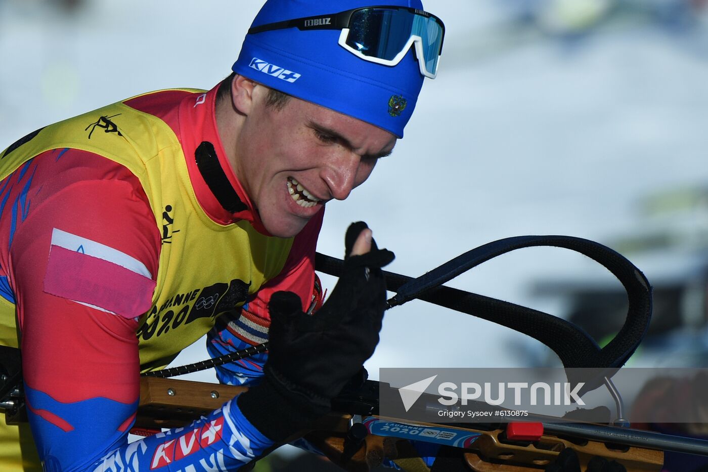 Switzerland Youth Olympic Games Biathlon Mixed Relay