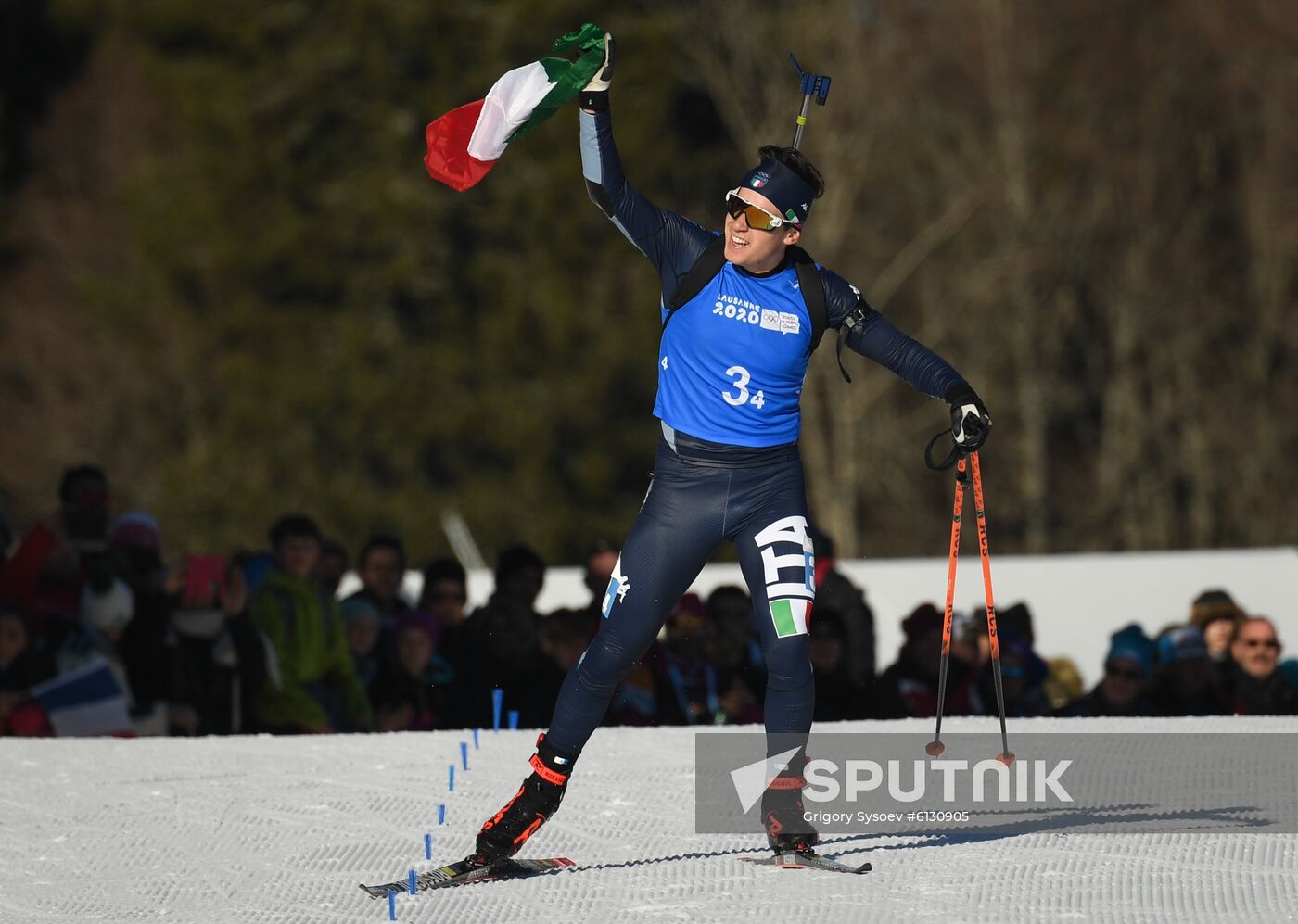 Switzerland Youth Olympic Games Biathlon Mixed Relay
