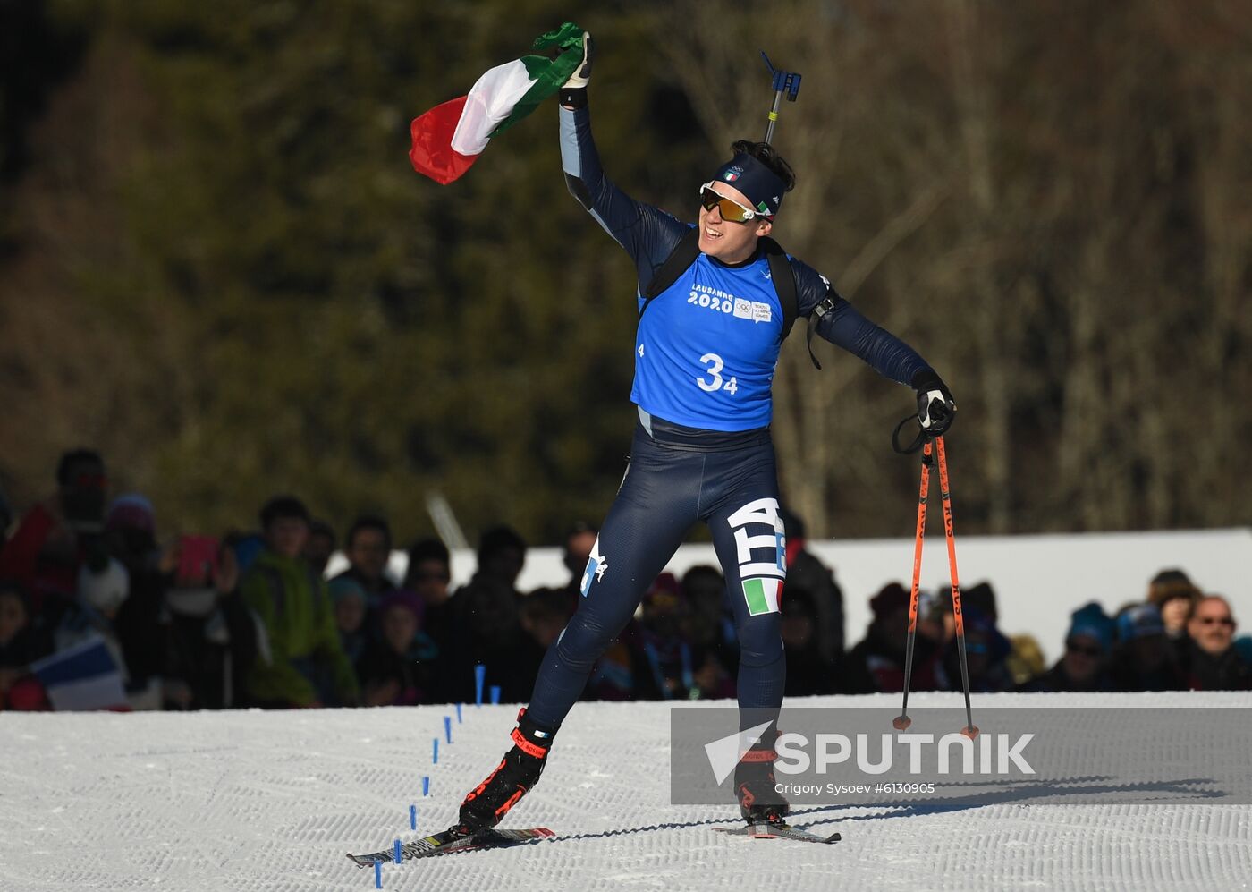 Switzerland Youth Olympic Games Biathlon Mixed Relay