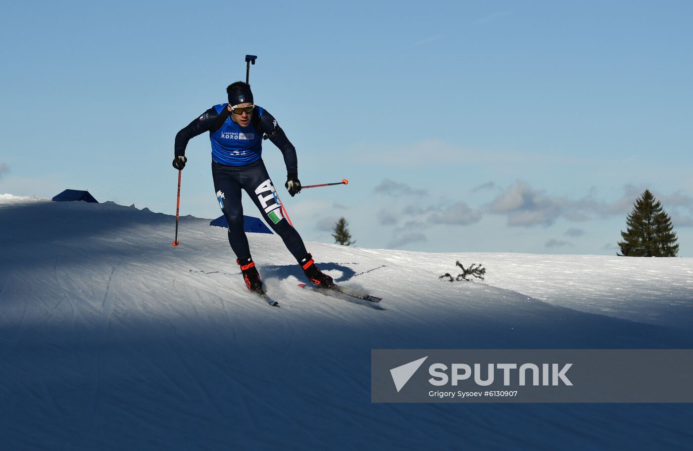 Switzerland Youth Olympic Games Biathlon Mixed Relay