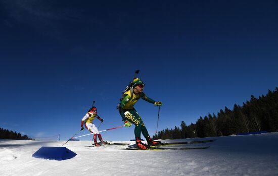 Switzerland Youth Olympic Games Biathlon Mixed Relay