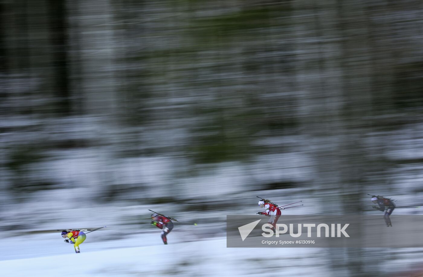 Switzerland Youth Olympic Games Biathlon Mixed Relay