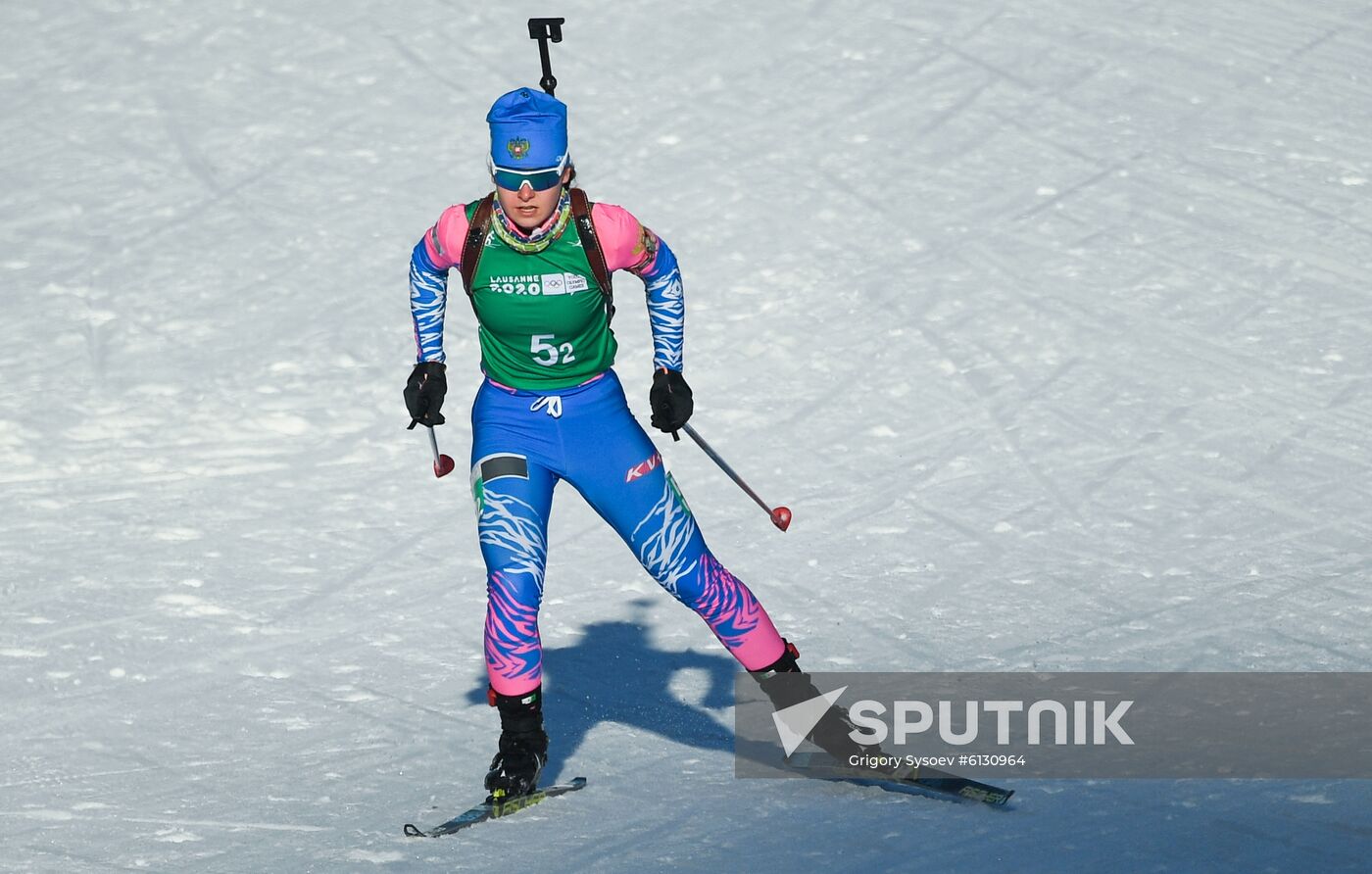 Switzerland Youth Olympic Games Biathlon Mixed Relay