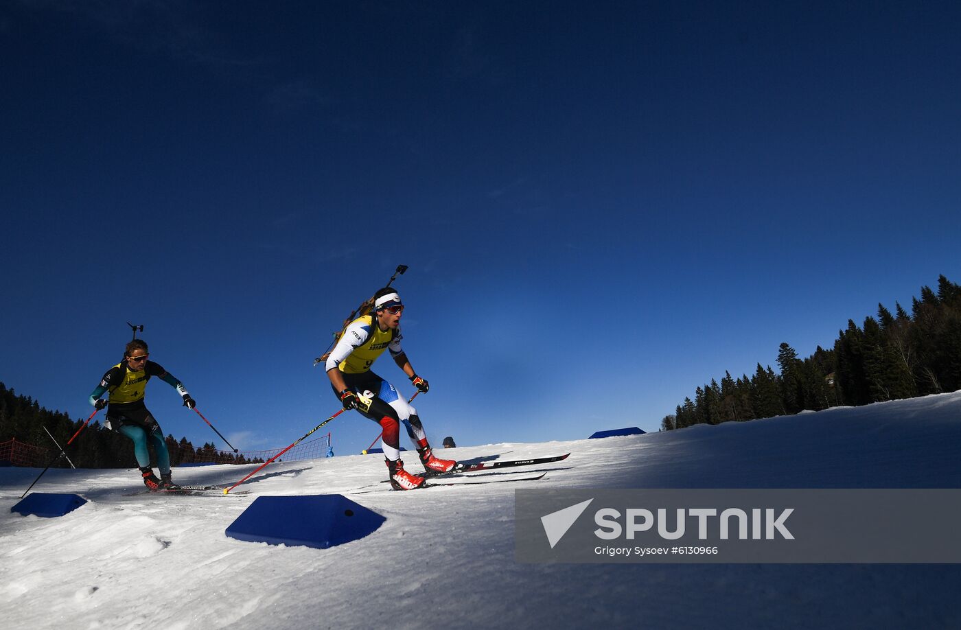 Switzerland Youth Olympic Games Biathlon Mixed Relay