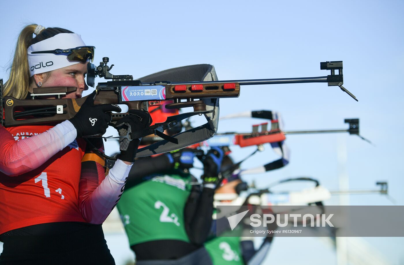 Switzerland Youth Olympic Games Biathlon Mixed Relay