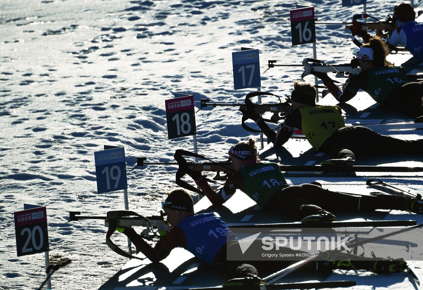 Switzerland Youth Olympic Games Biathlon Mixed Relay