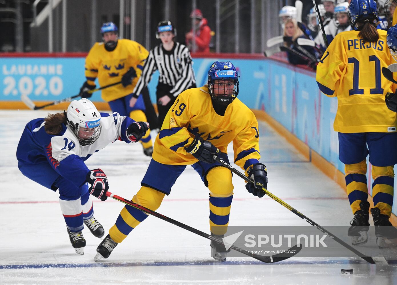 Switzerland Youth Olympic Games Ice Hockey Women Sweden – Slovakia