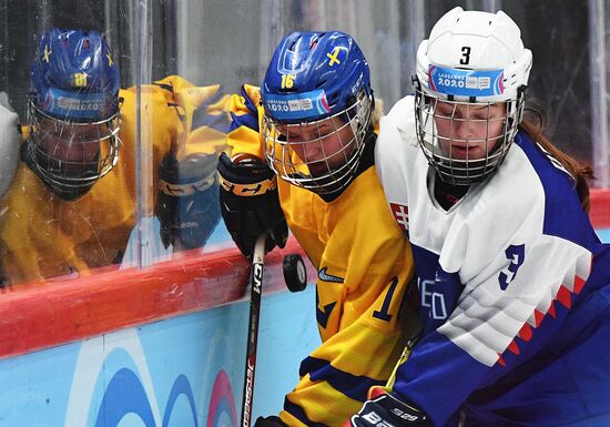 Switzerland Youth Olympic Games Ice Hockey Women Sweden – Slovakia