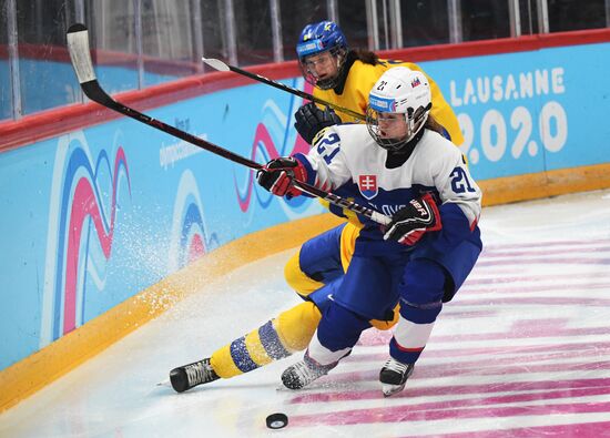 Switzerland Youth Olympic Games Ice Hockey Women Sweden – Slovakia