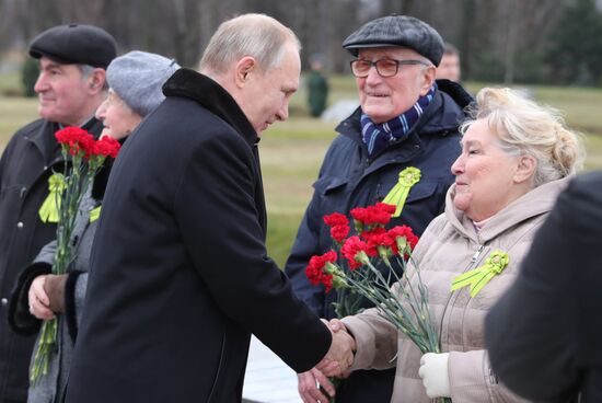 Russia Putin Leningrad Siege Anniversary