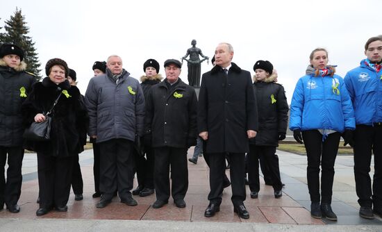 Russia Putin Leningrad Siege Anniversary