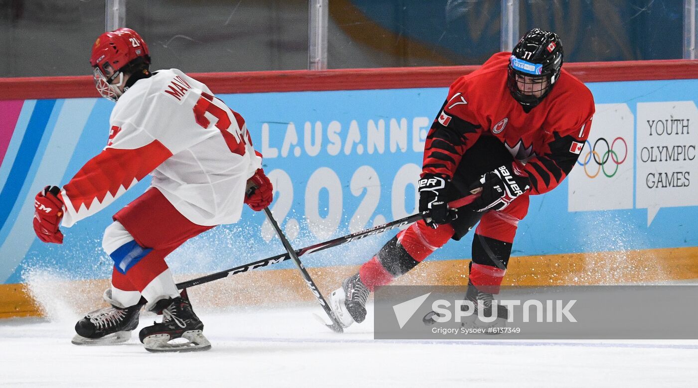 Switzerland Youth Olympic Games Ice Hockey Men Canada - Russia
