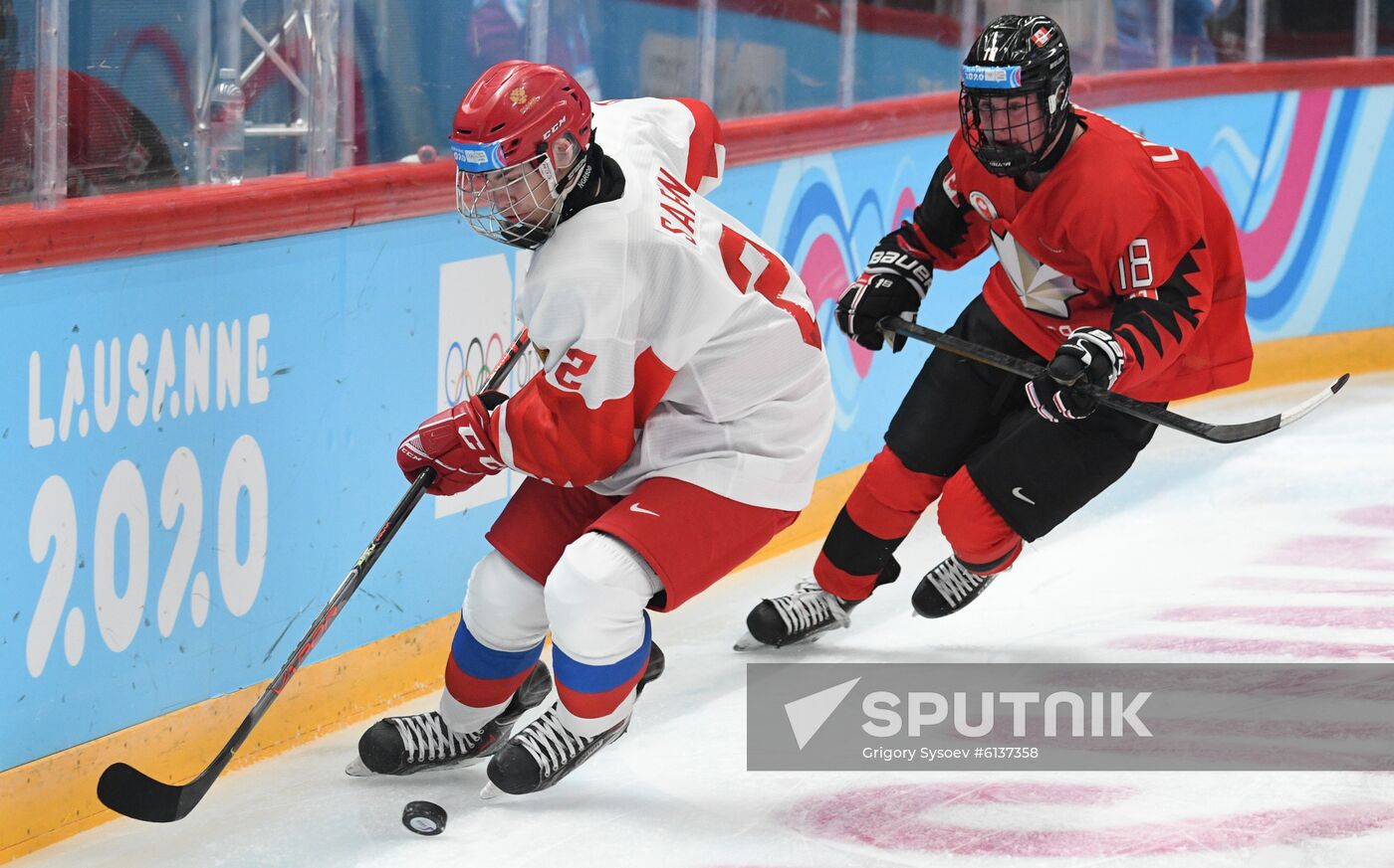 Switzerland Youth Olympic Games Ice Hockey Men Canada - Russia