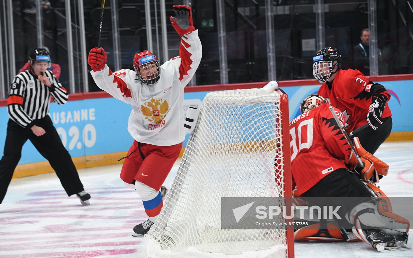 Switzerland Youth Olympic Games Ice Hockey Men Canada - Russia