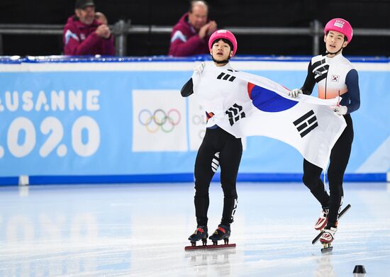 Switzerland Youth Olympic Games Short Track Speed Skating