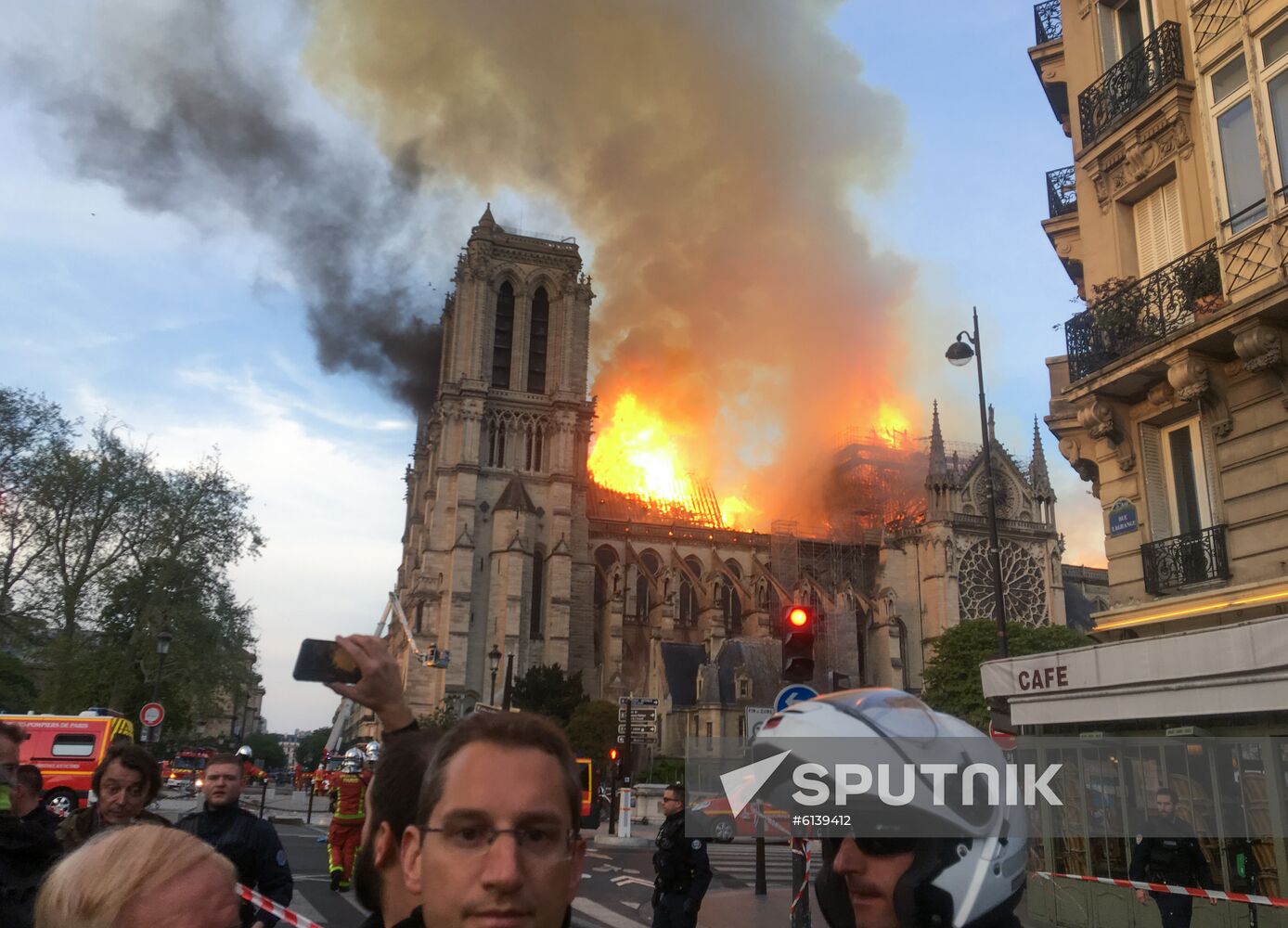 France Notre Dame Cathedral Fire