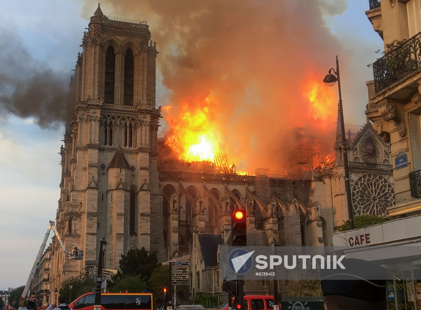 France Notre Dame Cathedral Fire