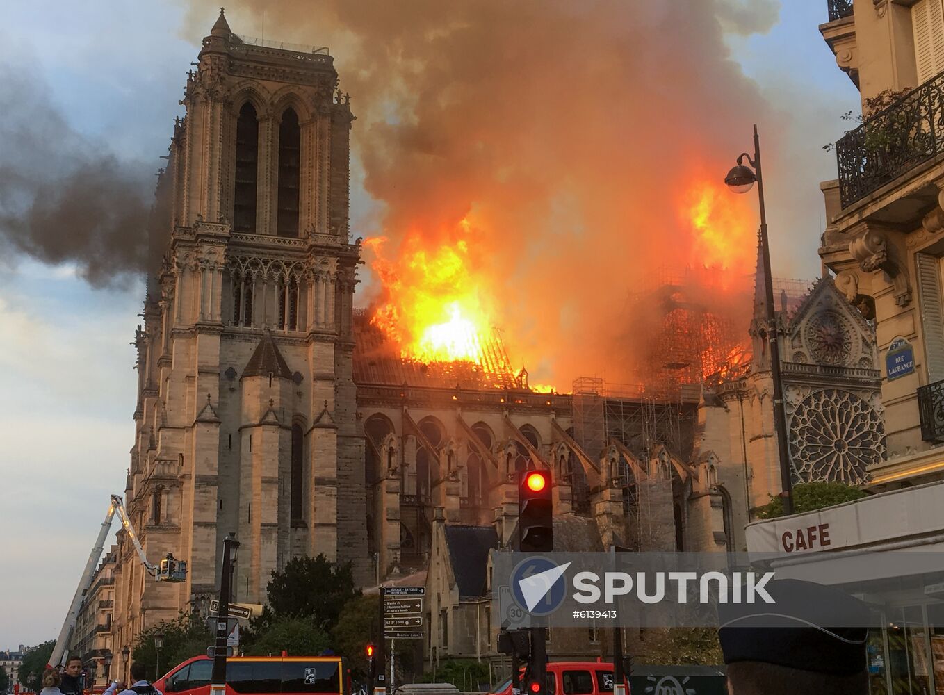 France Notre Dame Cathedral Fire
