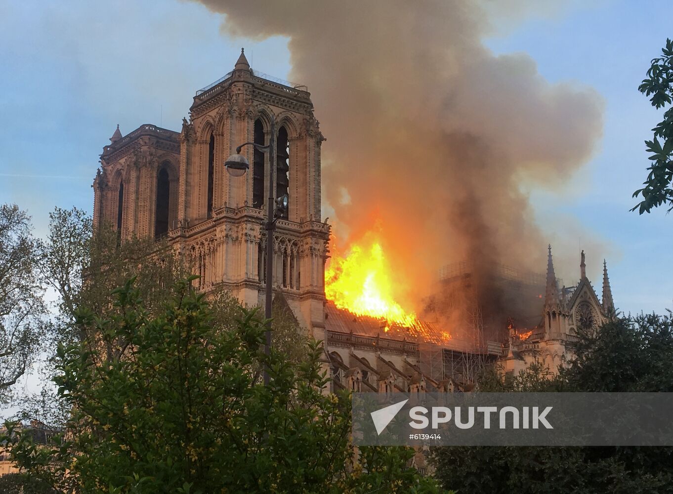 France Notre Dame Cathedral Fire