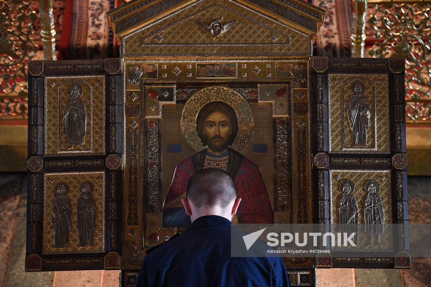 Russia Military Cathedral Icon