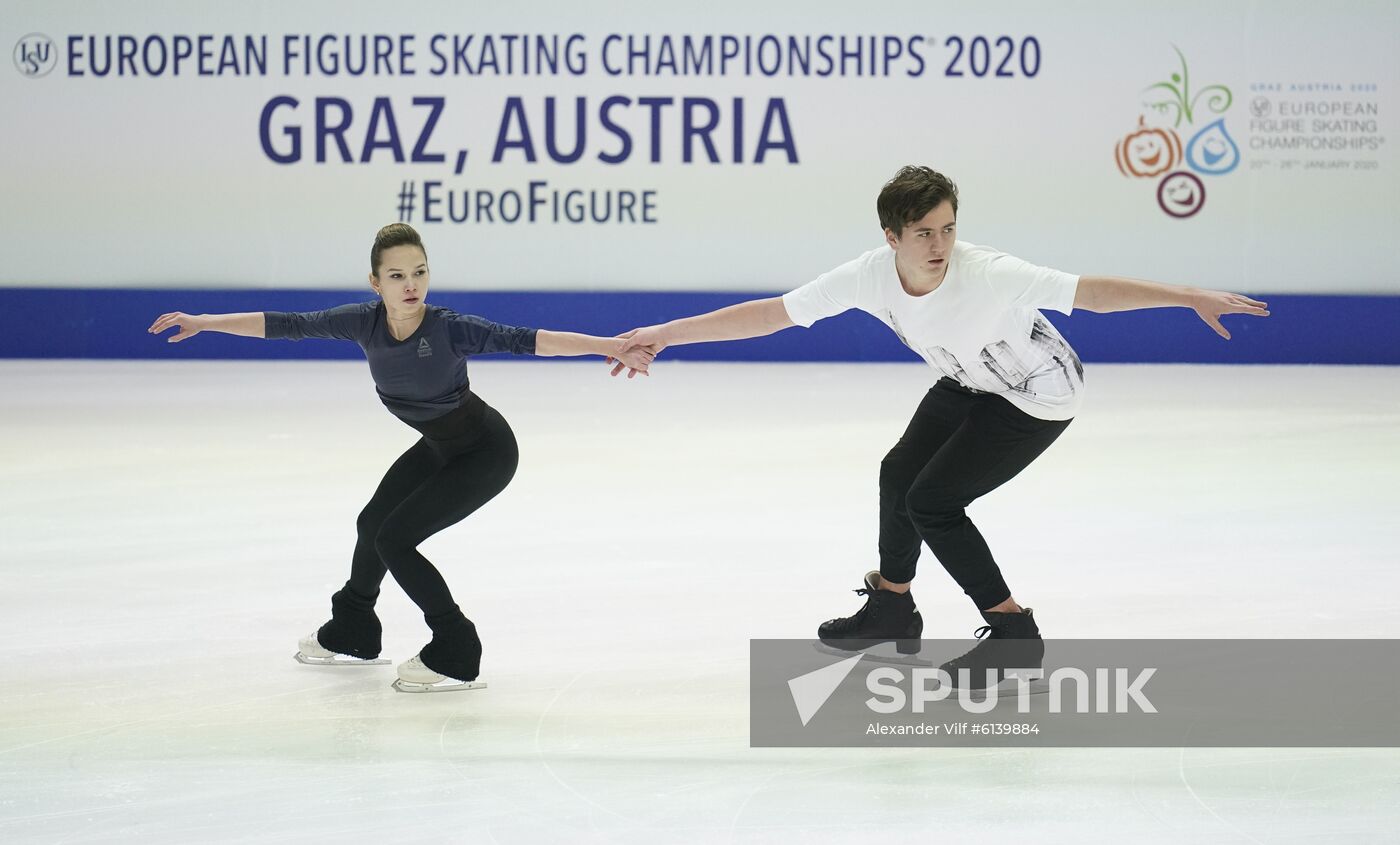 Austria Figure Skating European Championships Practice