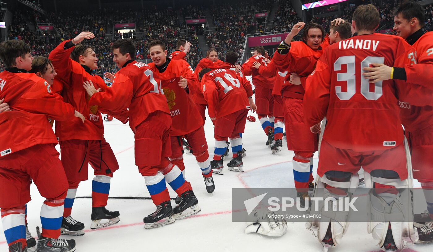 Switzerland Youth Olympic Games Ice Hockey Men Russia - US