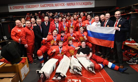 Switzerland Youth Olympic Games Ice Hockey Men Russia - US