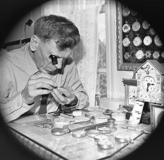 Clock and watch collector Vasily Pushkarsky