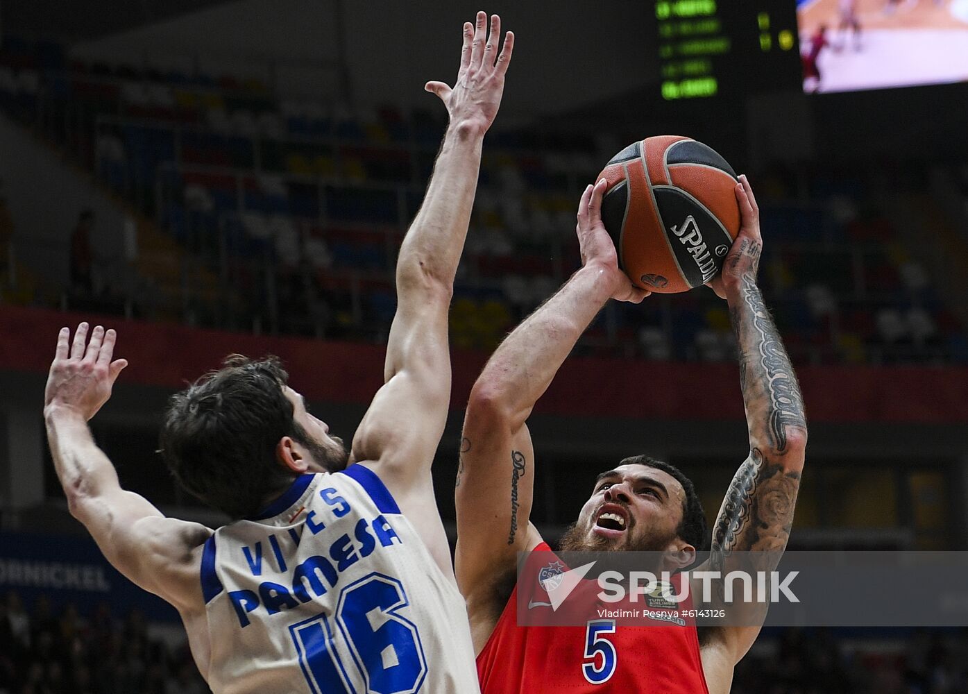Russia Basketball Euroleague CSKA - Valencia