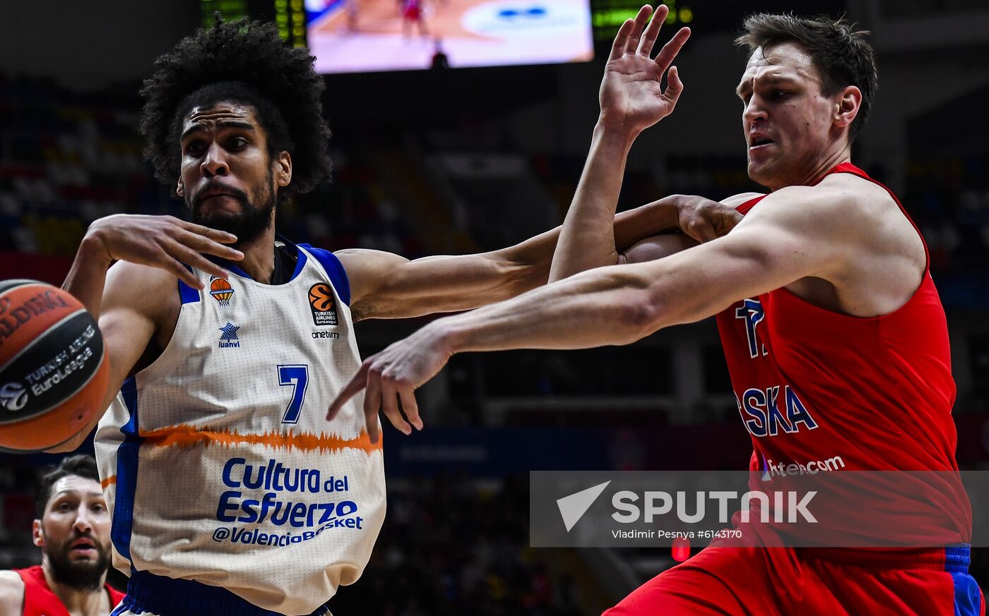 Russia Basketball Euroleague CSKA - Valencia