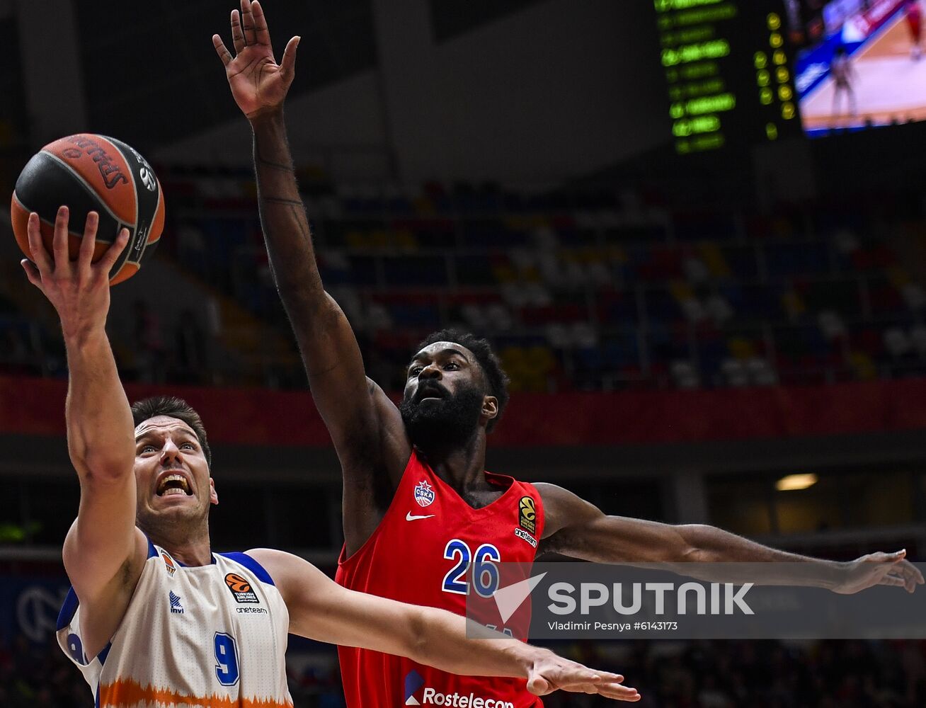Russia Basketball Euroleague CSKA - Valencia